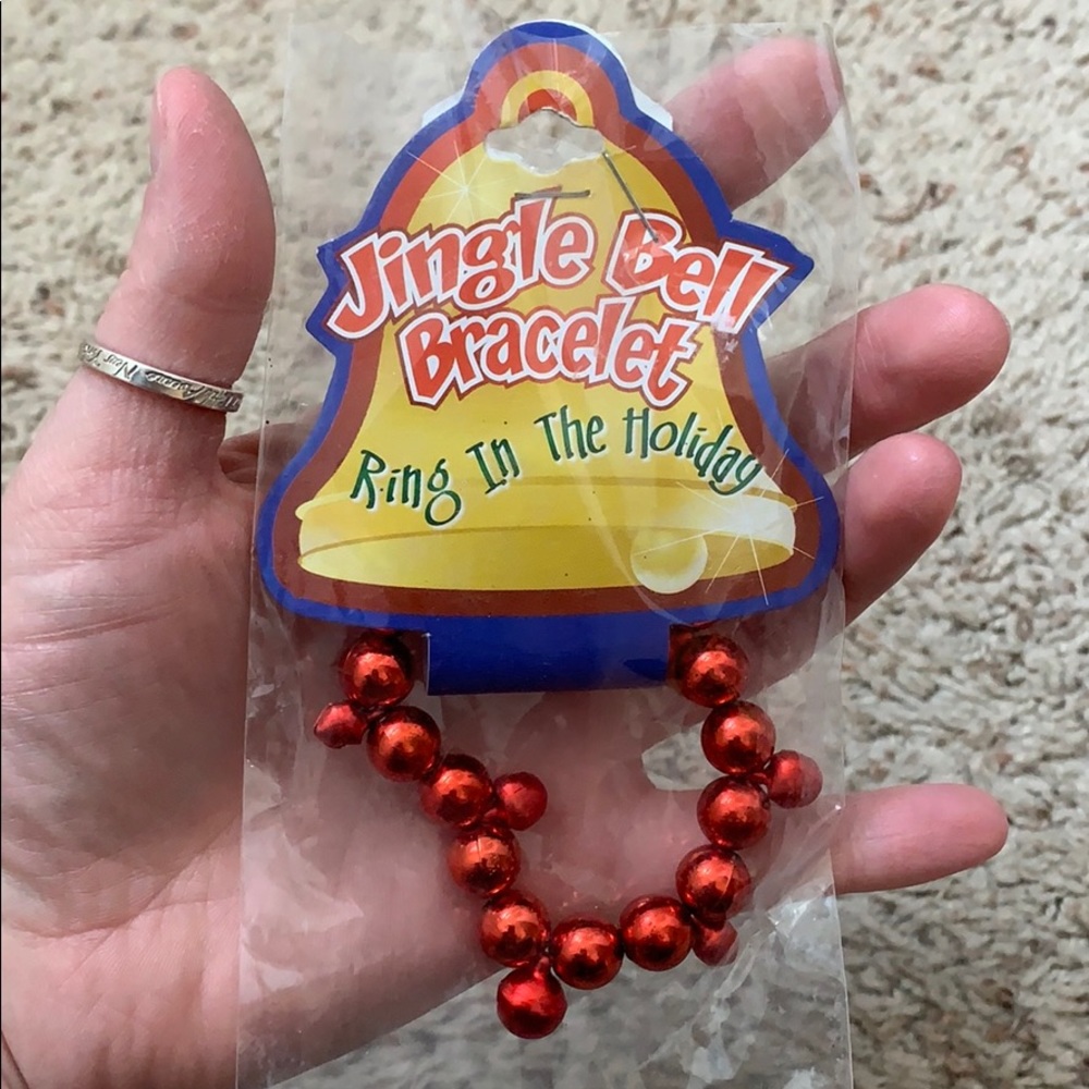 NEW jingle bell bracelet red